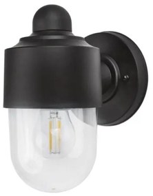 Απλίκα Φωτιστικό Τοίχου 1xE27 Πλαστικό IP44 LP-210 Heronia Lighting-42-0023-Μαύρο-Λευκό 42-0023