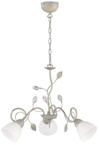 Φωτιστικό Οροφής Traditio 110700361 White-Grey Trio Lighting Metal, Glass