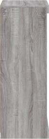 vidaXL Μπουφές με LED Γκρι Sonoma 41 x 37 x 100 εκ.