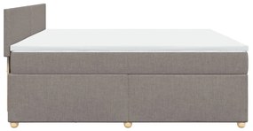 ΚΡΕΒΑΤΙ BOXSPRING ΜΕ ΣΤΡΩΜΑ TAUPE 200X200 ΕΚ. ΥΦΑΣΜΑΤΙΝΟ 3286784