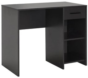 Γραφείο εργασίας Concept Megapap από μελαμίνη σε χρώμα ανθρακί 90x52x75εκ.