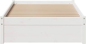 vidaXL Σκελετός Κρεβ. Χωρίς Στρώμα Λευκό 90x200 εκ Μασίφ Πεύκο