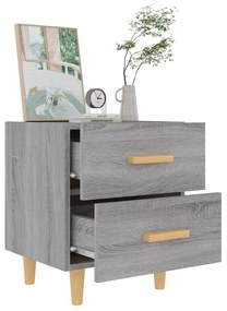 vidaXL Κομοδίνα 2 τεμ. Γκρι Sonoma 40 x 35 x 47,5 εκ.