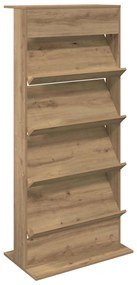 vidaXL Ράφι Περιοδικών με ράφι Artisan Oak 70 x 41 x 156 εκ.