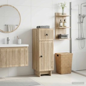 vidaXL Ντουλάπι Αποθήκευσης Μπάνιου EDE Sonoma Δρυς 30 x 31 x 80 εκ.