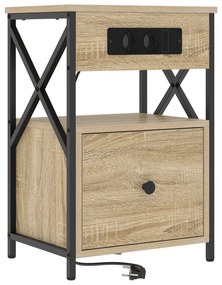 vidaXL Κομοδίνο Sonoma Δρυς 40 x 31 x 60 εκ. Επεξεργασμένο ξύλο