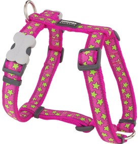 Λουρί Σκύλου Red Dingo STYLE STARS LIME ON HOT PINK 36-54 cm 30-48 cm
