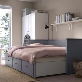 HEMNES κρεβάτι επισκέπτη day bed 3 συρτάρια/2 στρώματα, 80x200 cm 494.281.14