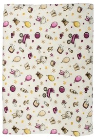 Παπλωματοθήκη Παιδική Φανελένια Baby 01 Pink DimCol Single 160x240cm 100% Cotton Flannel