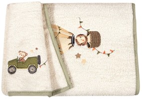 Σετ Πετσέτες 2τμχ Βαμβακερές Με Κέντημα Essential 8860 Olive-Green Greenwich Polo Club