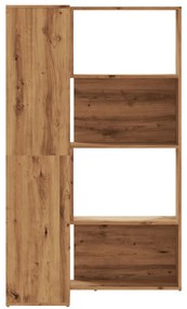 vidaXL Βιβλιοθήκη Γωνιακή 4 Επ. Αρτισιανή Δρυς 85x85x140 εκ Επεξ. Ξύλο