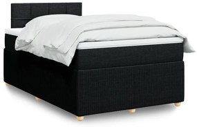 ΚΡΕΒΑΤΙ BOXSPRING ΜΕ ΣΤΡΩΜΑ ΜΑΥΡΟ 120X190 ΕΚ. ΥΦΑΣΜΑΤΙΝΟ 3289697