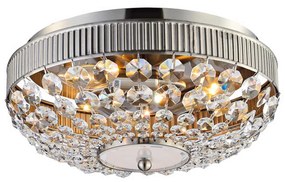 Φωτιστικό Οροφής Textile &amp; Crystal DLA12253 Clear Crystal, Metal
