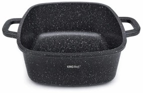 Ταψί/Κατσαρόλα Kinghoff KH 1603, 24x24, 4,5l, Marble, Induction, Black