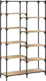 vidaXL Βιβλιοθήκη Sonoma Δρυς 100x32x170 εκ. Επεξεργ. Ξύλο / Σίδηρος