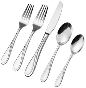 VEVOR 65-Piece Silverware Set Stainless Steel Cutlery Flatware Utensils for 12