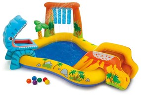 INTEX Φουσκωτή Πισίνα Dinosaur Play Center 249x191x109 εκ. 57444NP