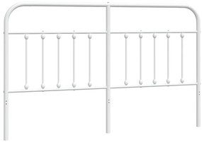 vidaXL Κεφαλάρι Λευκό 180 εκ. Μεταλλικό
