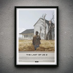 Πόστερ &amp; Κάδρο The Last of Us Part 2 GM2325 40x50cm Μαύρο Ξύλινο Κάδρο (με πόστερ)