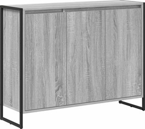 vidaXL Βοηθητικό ντουλάπι Γκρίζο Σονομα 96,5 x 30 x 75 εκ