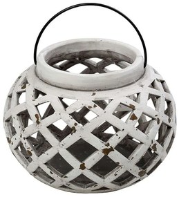 Φανάρι ERT366 24x24x17cm Grey-White Espiel Ceramic