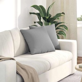 vidaXL Μαξιλάρι Καναπέ 2 pcs Σκίουρος Γκρί 45 x 45 cm ύφασμα