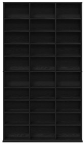 vidaXL Ντουλάπι CD Μαύρο Δρυς 101x23x177,5 εκ από Συνθετικό Ξύλο