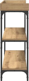 vidaXL Τραπέζι Κονσόλας artisan δρυς 100 x 30 x 80 εκατοστά