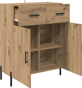 vidaXL Πλαϊνό γραφείο με συρτάρι Artisan Oak 69,5 x 34 x 90 εκ.