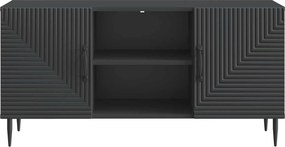 vidaXL Ντουλάπι TV 102 x 34,5 x 50 cm Μαύρο Επεξεργασμένο Ξύλο