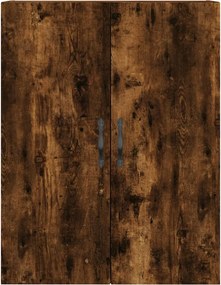 vidaXL Ντουλάπι Καπνιστή Δρυς 69,5x34x180 εκ. από Επεξεργασμένο Ξύλο