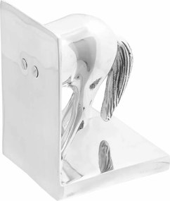 vidaXL Βιβλιοστάτες 2 pcs Ασημί 11 x 14 x 25 εκ. Αλουμίνιο