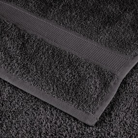 vidaXL Πετσέτες Μπάνιου Premium SOLUND 2 τεμ. Ανθρακί 100x150 εκ. 600 γρ./μ²