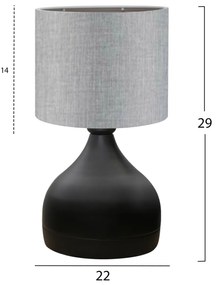 ΦΩΤΙΣΤΙΚΟ ΕΠΙΤΡΑΠΕΖΙΟ HM7593.03 ΓΚΡΙ Φ18,5x45Υεκ.