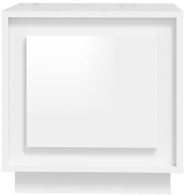 vidaXL Κομοδίνα 2 τεμ. Γυαλιστερό Λευκό 44x35x45 εκ Επεξεργασμένο Ξύλο