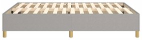 ΠΛΑΙΣΙΟ ΚΡΕΒΑΤΙΟΥ BOXSPRING ΑΝΟΙΧΤΟ ΓΚΡΙ 140X190 ΕΚ. ΥΦΑΣΜΑΤΙΝΟ 3120953