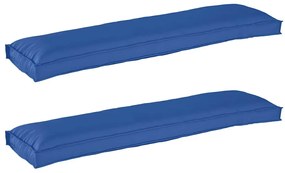 vidaXL Σετ Μαξιλαριών Πάγου 2 pcs Μπλε Ρουά 150 x 40 x 8 εκ.
