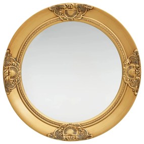 Καθρέφτης Τοίχου με Μπαρόκ Στιλ Χρυσός 50 εκ.