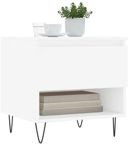 vidaXL Τραπεζάκι Σαλονιού Λευκό 50 x 46 x 50 εκ. από Επεξεργ. Ξύλο