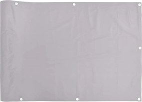 vidaXL Περίφραξη Μπαλκονιού Προστατευτική Γκρι 700x75 εκ. από PVC