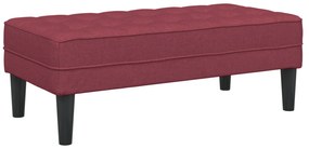 vidaXL Παγκάκι Κόκκινο 113x57x39 εκ Ταπετσαρία