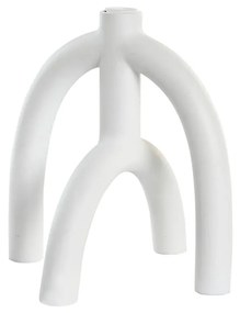 Πολύφωτο DKD Home Decor Scandi 21,5 x 21,5 x 23 cm Λευκό Ρητίνη