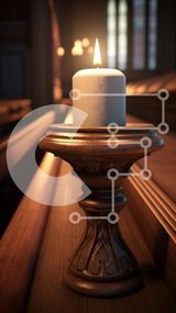Intra Συλλεκτικό Ξύλινο Παζλ Plywood 4mm - Κερί σε περίτεχνη ξύλινη θήκη σε γαλήνιο εσωτερικό Σε Ξύλινο Κουτί - Διαστάσεις Puzzle: 10x10 cm – 25 κομμάτια