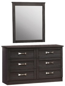 ΤΟΥΑΛΕΤΑ ΜΕ 6 ΣΥΡΤΑΡΙΑ ZEBRANO 120x40x76 cm.& ΚΑΘΡΕΠΤΗ 72x90 HM10171.01