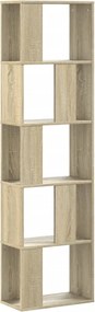 vidaXL Βιβλιοθήκη 5Επιπέδων Sonoma Δρυς 45x23,5x162,5εκ. Επεξεργ. Ξύλο