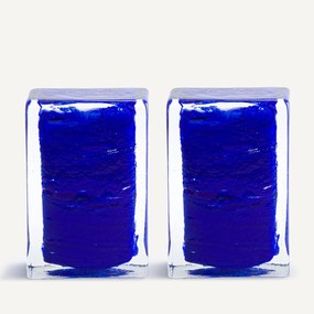 Σετ από 2 γυάλινα στηρίγματα βιβλίων, Diafani