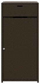 vidaXL Ντουλάπι Αποθήκευσης Κήπου Καφέ 55x55x111 εκ. Συνθετικό Ρατάν