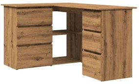 vidaXL Γωνιακό γραφείο Artisan Oak 145x100x76 cm Κατασκευασμένο ξύλο