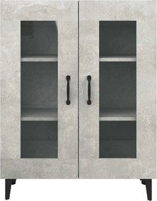 vidaXL Ντουλάπι Γκρι Σκυροδέματος 69,5x34x90 εκ. Επεξεργασμένο Ξύλο