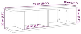 ΡΑΦΙΕΡΕΣ ΤΟΙΧΟΥ 2ΤΕΜ. ΌΨΗ ΠΑΛΑΙΟΥ ΞΥΛΟΥ 75X18X20 ΕΚ. ΕΠΕΞ. ΞΥΛΟ 856598